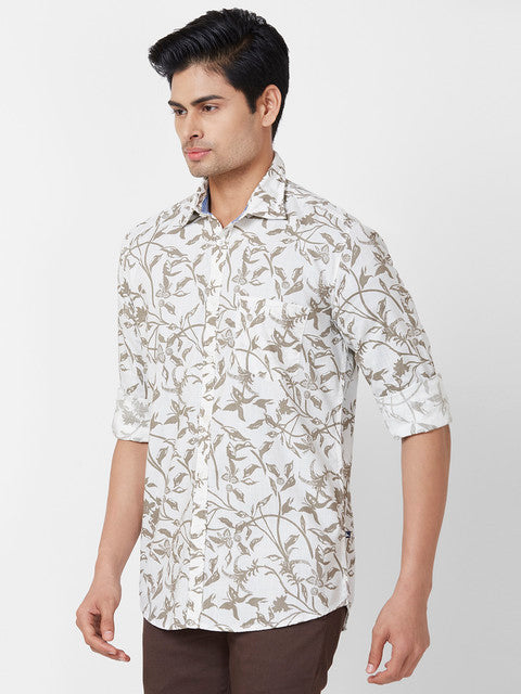 Parx White Casual Shirts