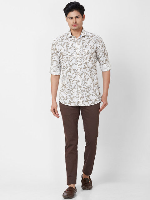 Parx White Casual Shirts