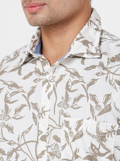 Parx White Casual Shirts
