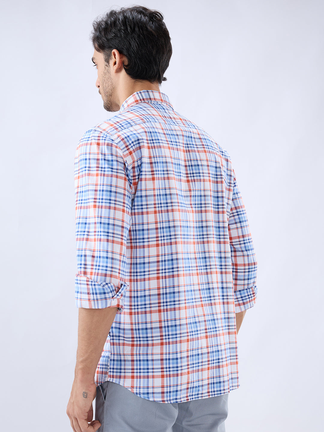 Parx Blue Casual Shirt