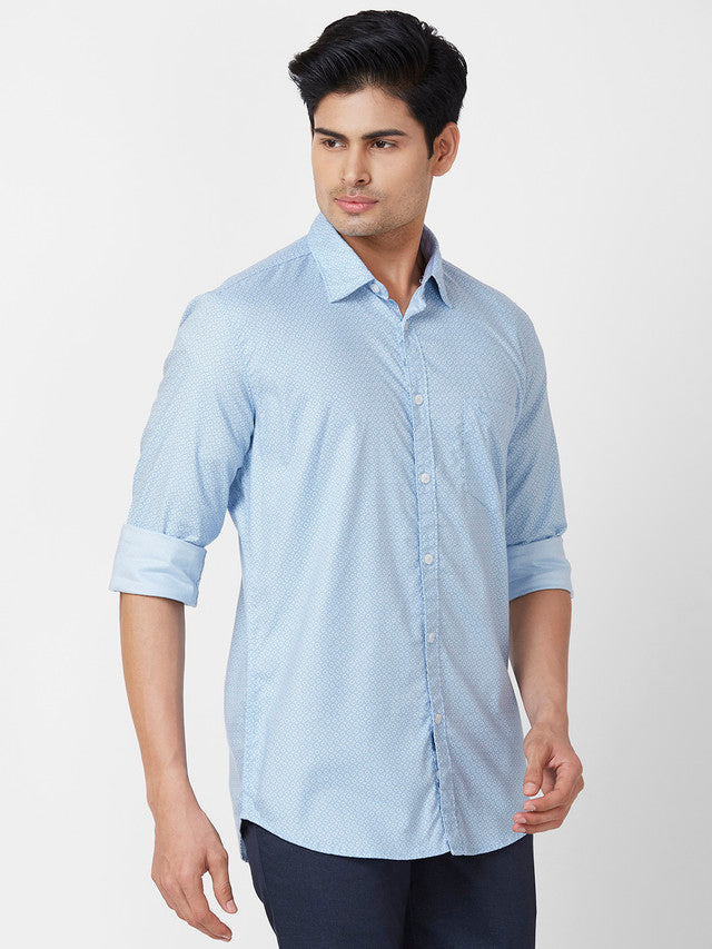 Parx Blue Casual Shirt