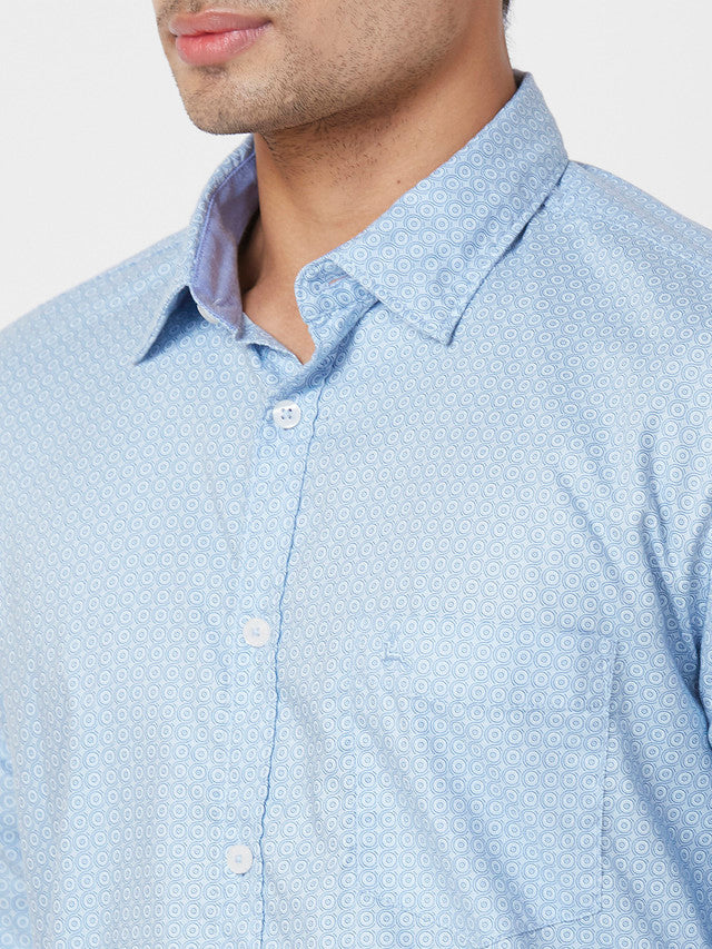 Parx Blue Casual Shirt