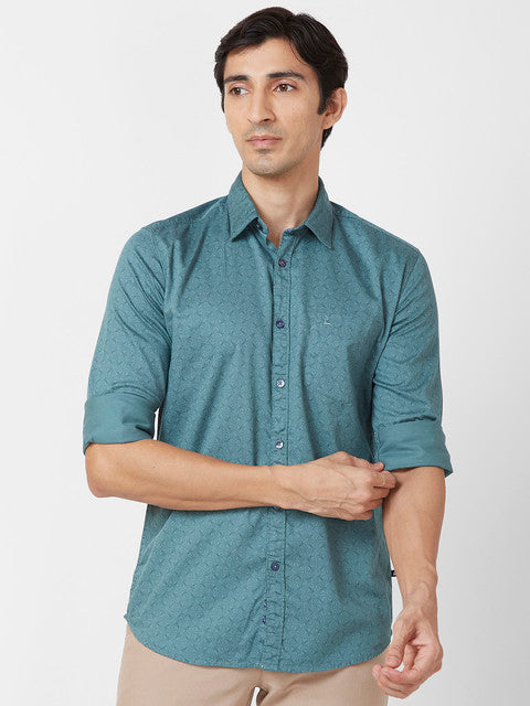 Parx Green Casual Shirts