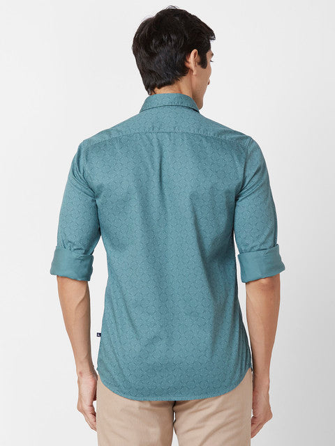 Parx Green Casual Shirts