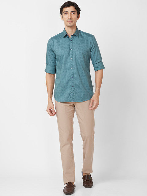 Parx Green Casual Shirts