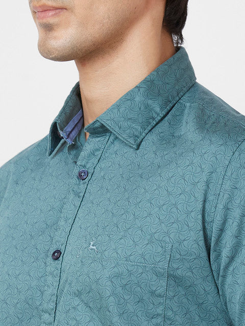 Parx Green Casual Shirts
