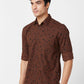 Parx Brown Casual Shirt