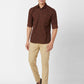 Parx Brown Casual Shirt