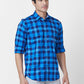 Parx Blue Casual Shirt