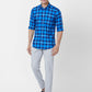 Parx Blue Casual Shirt