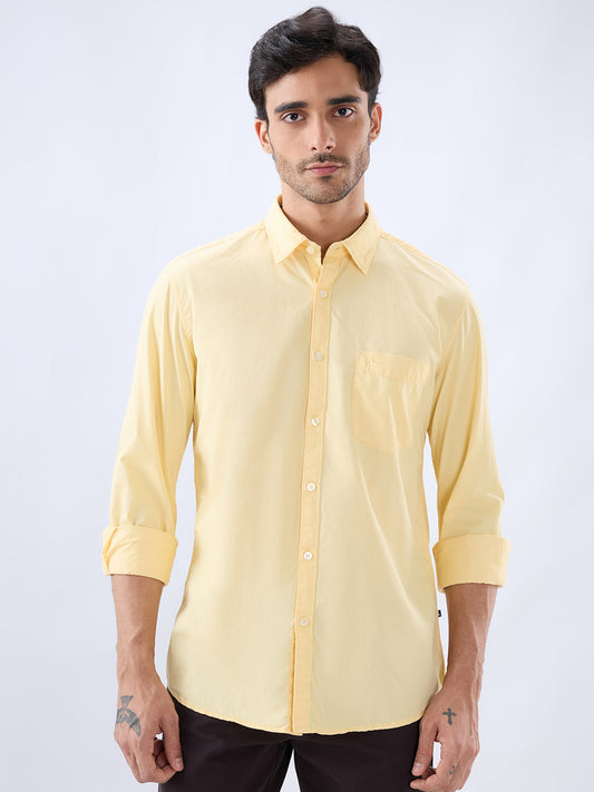 Parx Yellow Casual Shirt