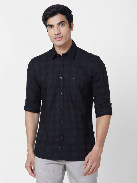 Parx Black Casual Shirts