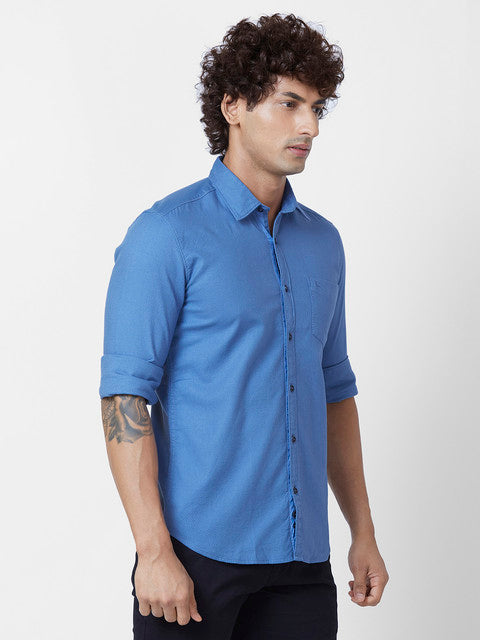 Parx Blue Casual Shirts
