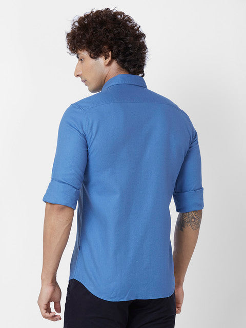 Parx Blue Casual Shirts