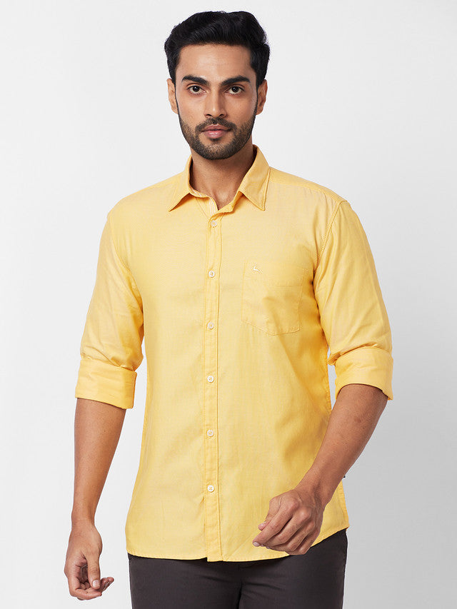 Parx Yellow Casual Shirt 