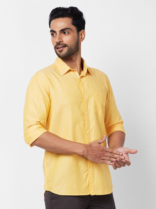 Parx Yellow Casual Shirt 