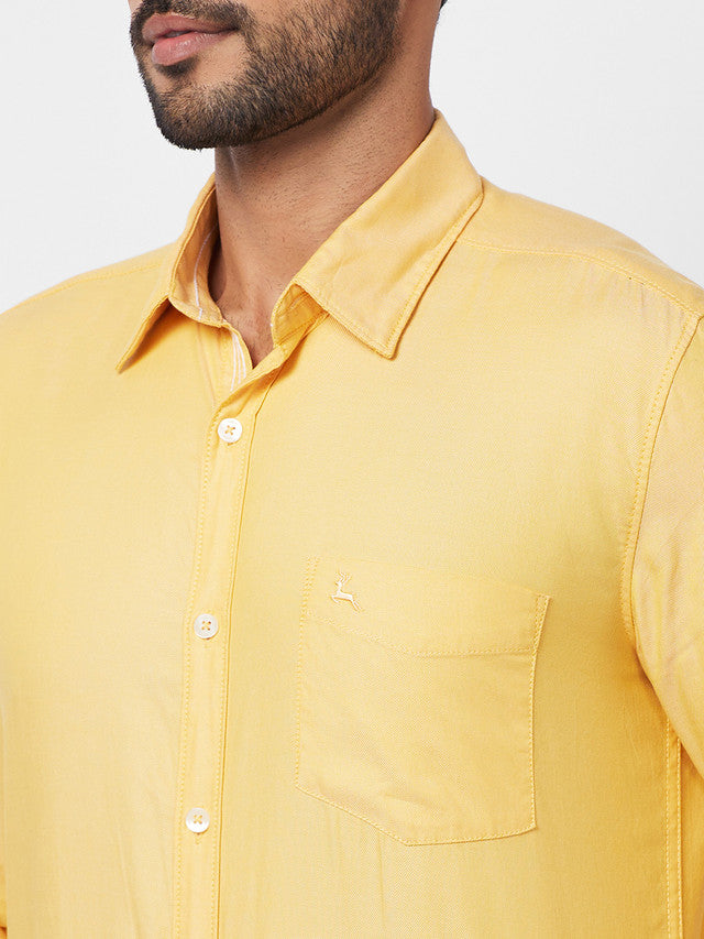 Parx Yellow Casual Shirt 