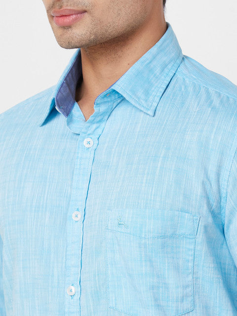 Parx Blue Casual Shirts