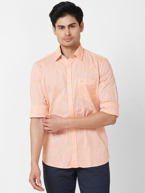 Parx Orange Casual Shirts