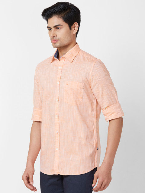 Parx Orange Casual Shirts