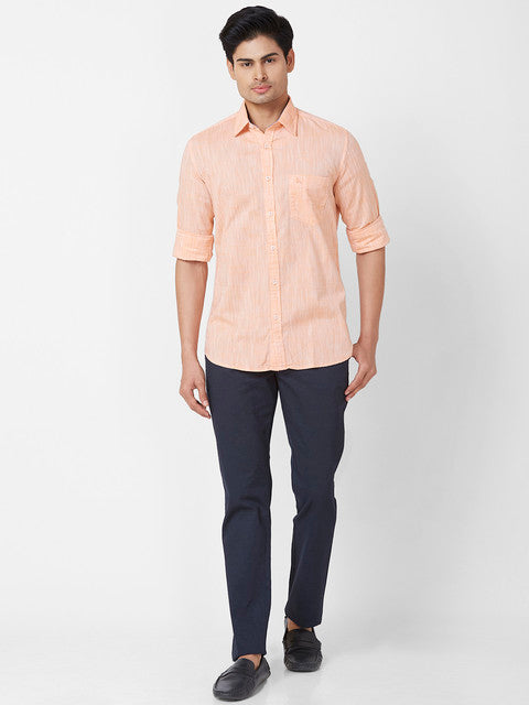 Parx Orange Casual Shirts
