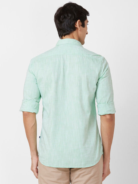 Parx Green Casual Shirts