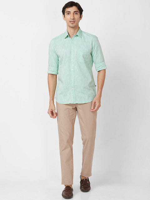 Parx Green Casual Shirts
