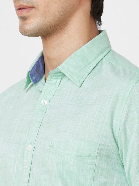 Parx Green Casual Shirts