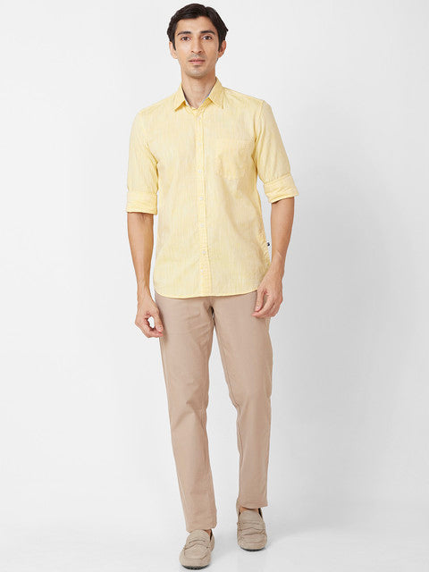 Parx Yellow Casual Shirts