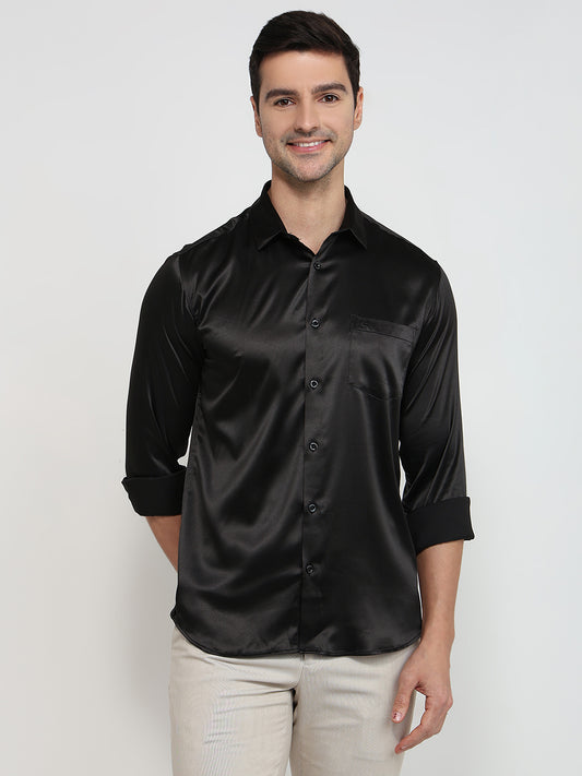 Parx Black Casual Shirt