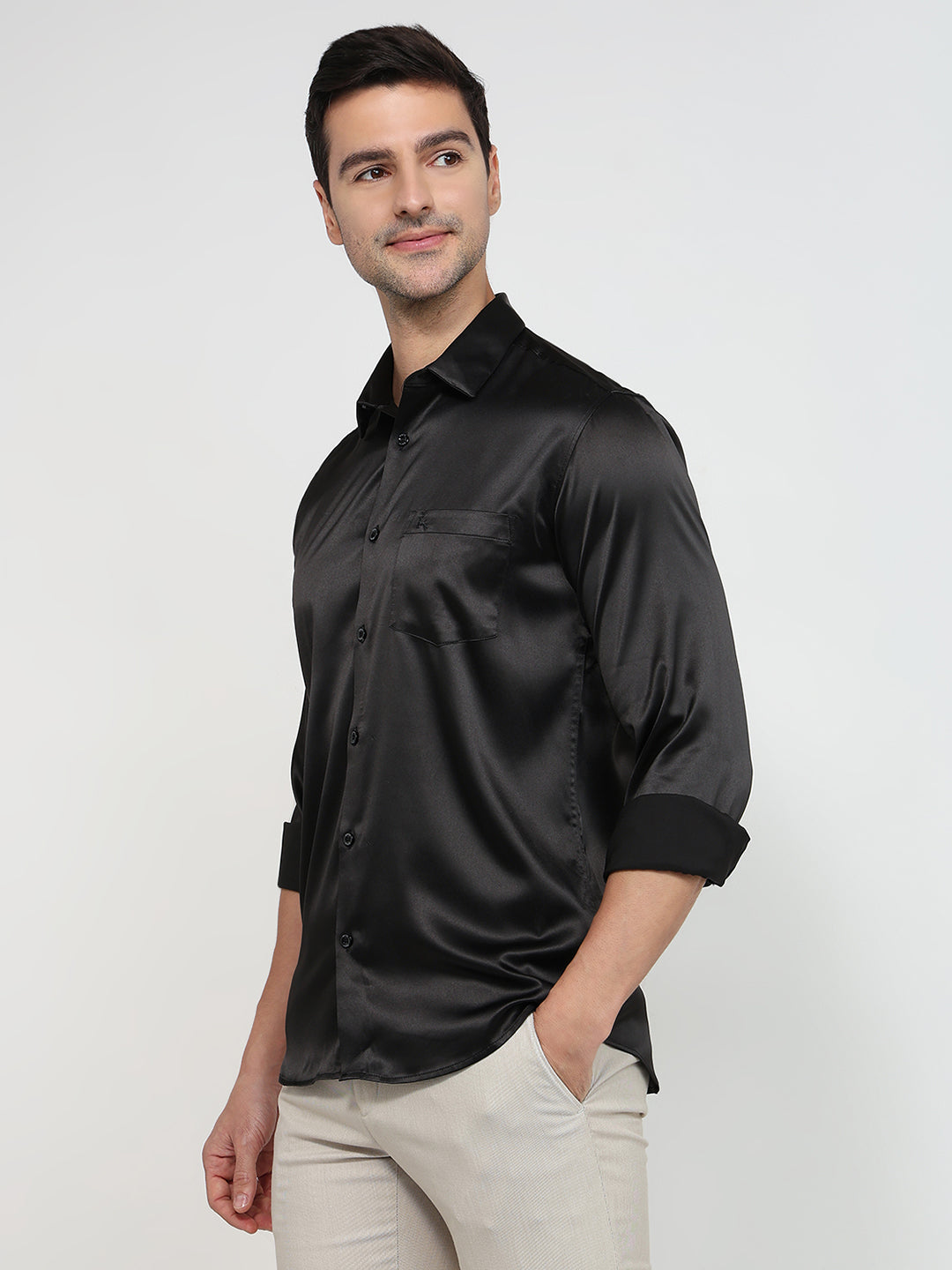 Parx Black Casual Shirt