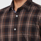 Parx Brown Casual Shirt