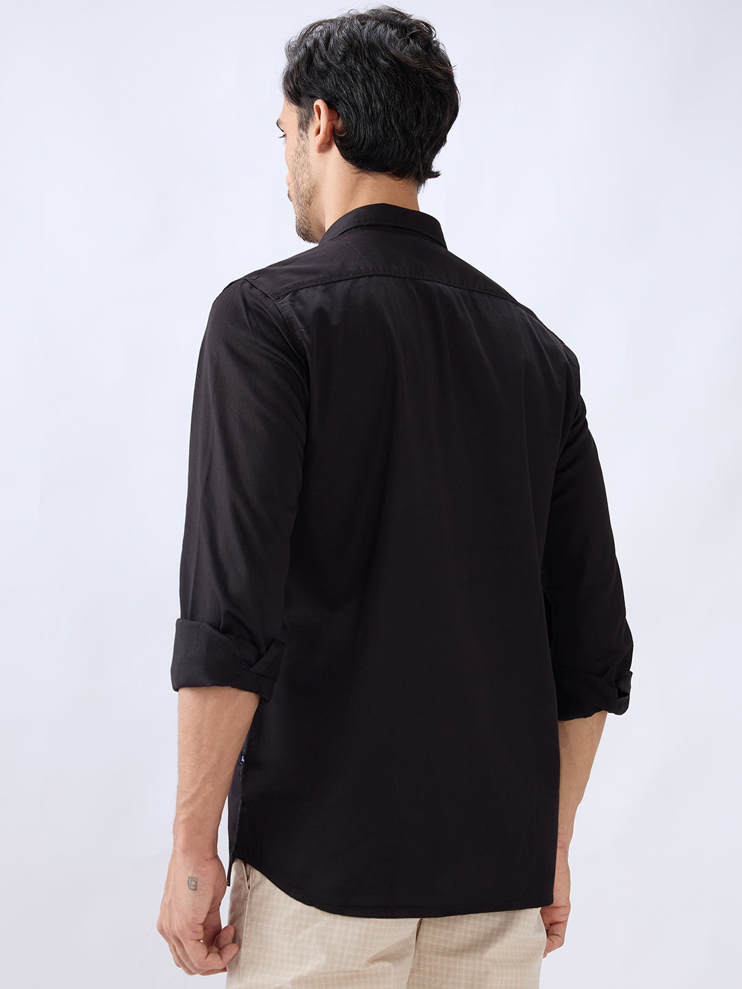 Parx Black Casual Shirt
