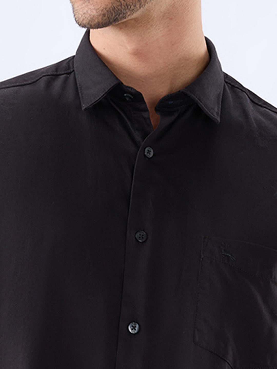 Parx Black Casual Shirt