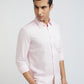 Parx Men Pink Solid Slim Fit Cotton Casual Shirt