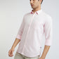 Parx Men Pink Solid Slim Fit Cotton Casual Shirt