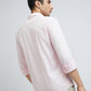 Parx Men Pink Solid Slim Fit Cotton Casual Shirt