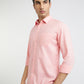 Parx Men Pink Solid Slim Fit Cotton Casual Shirt