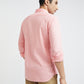 Parx Men Pink Solid Slim Fit Cotton Casual Shirt