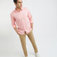 Parx Men Pink Solid Slim Fit Cotton Casual Shirt