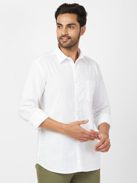 Parx White Casual Shirt