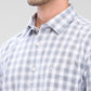 Parx Grey Checks Slim Fit Full Sleeve Cotton Shirt