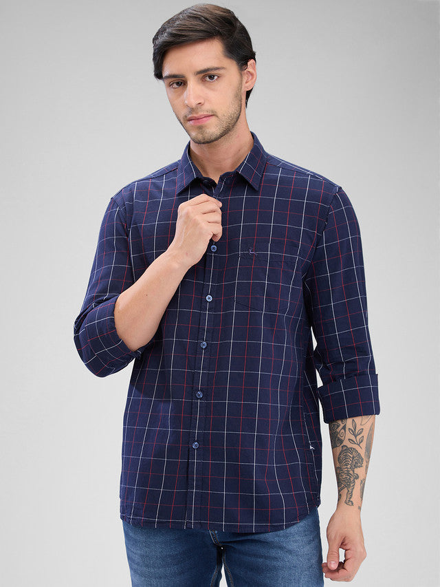 Parx Blue Casual Shirt 