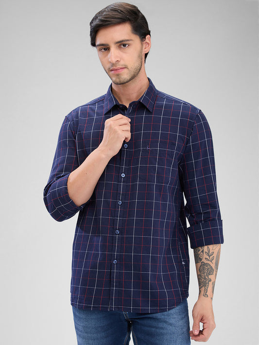 Parx Blue Casual Shirt 