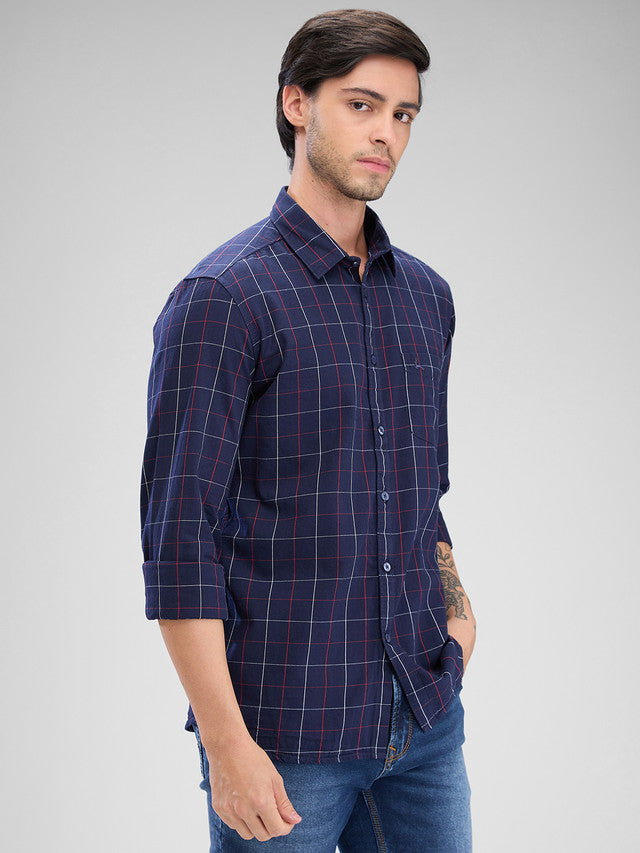 Parx Blue Casual Shirt 