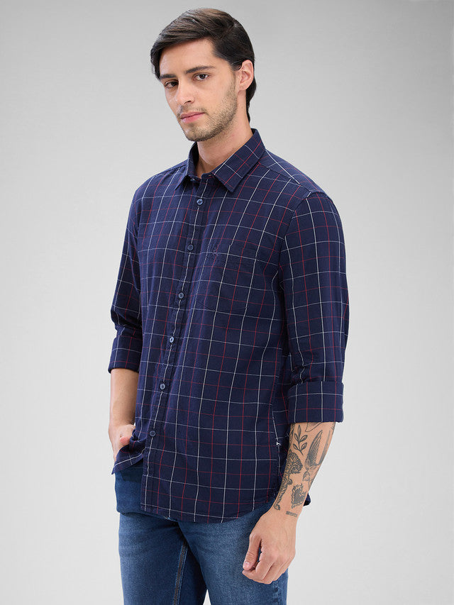 Parx Blue Casual Shirt 