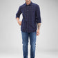 Parx Blue Casual Shirt 