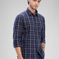 Parx Blue Casual Shirt 