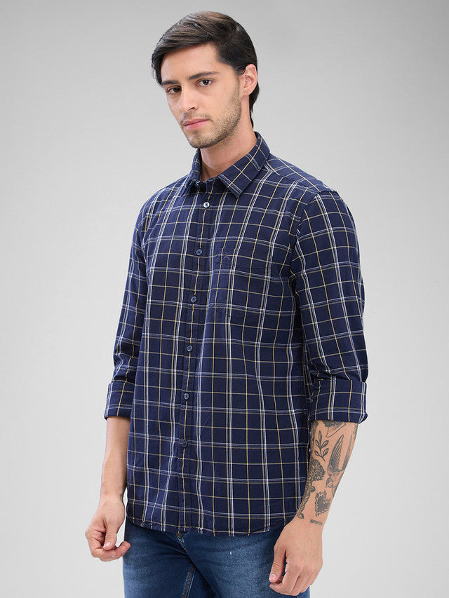 Parx Blue Casual Shirt 