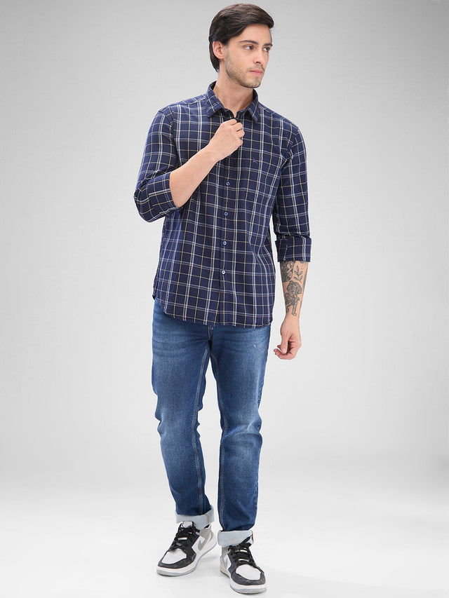 Parx Blue Casual Shirt 